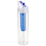 Arena 25 oz PET Eco-Polyclear Infuser Bottle with Flip-Up - Clear Blue