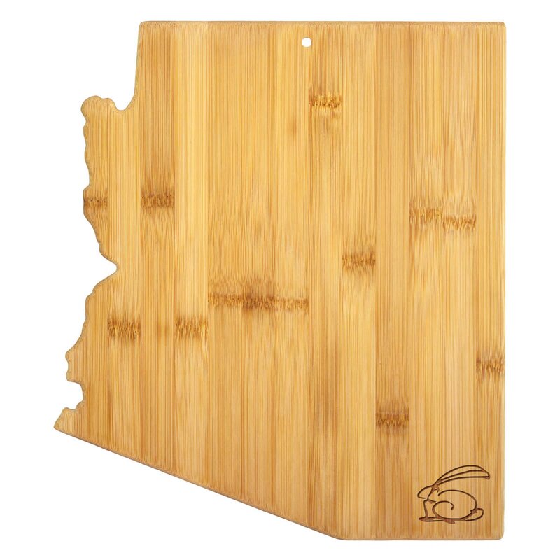 Main Product Image for Arizona State Shaped Bamboo Serving And Cutting Board