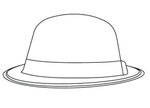 Assorted Color Plastic Derby Hats - Assorted Colors