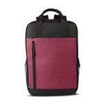 Austin Nylon Collection-Laptop Backpack - Heather-burgundy