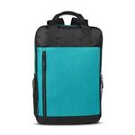 Austin Nylon Collection-Laptop Backpack - Heather-teal
