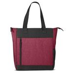 Austin Nylon Collection - Tote - Heather-burgundy