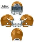 Authentic Miniature Football Helmet - Metallic Old Gold