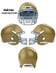 Authentic Miniature Football Helmet - South Bend Gold