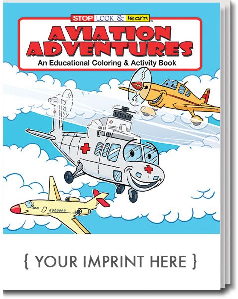 Main Product Image for Aviation Adventures Coloring And Activity Book USA Made