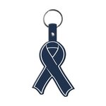 Awareness Ribbon Flexible Key Tag -  Dark Blue