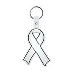 Awareness Ribbon Flexible Key Tag -  Translucent Frost