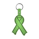 Awareness Ribbon Flexible Key Tag -  Translucent Lime