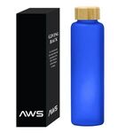 Aws 20 Oz. Belle Glass Bottle With Bamboo Lid -  