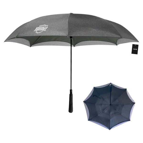 Main Product Image for AWS 48" Arc Heathered Inversion Umbrella
