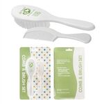 Baby Brush & Comb Set - White