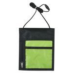 Badge Holder Neck Wallet - Lime