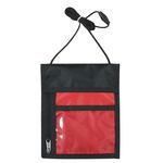 Badge Holder Neck Wallet - Red