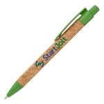 Bali Cork Pen with Wheat Plastic Trim - ColorJet -  