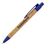 Bali Cork Pen with Wheat Plastic Trim - ColorJet -  