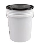Ball Bucket  with plain lid - White