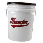 Ball Bucket  with plain lid -  