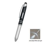 Ballpoint Stylus Pen With Light - Black