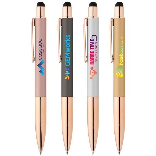 Main Product Image for Baltic Softy Rose Gold Pen w/ Stylus - ColorJet