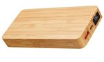 Bamboo 10000mAh Dual Port Power Bank with Wireless Charger - Bamboo