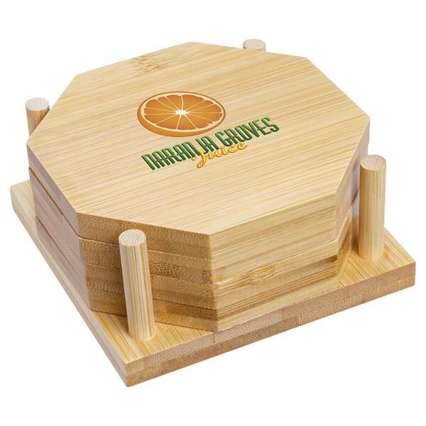 Main Product Image for Bamboo 4-Piece Coaster Set
