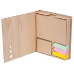 Bamboo Board Memo Pad & Sticky Note Set -  