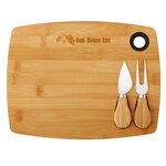 Bamboo Cheese Board Set