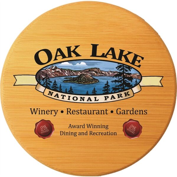 Main Product Image for 1 Pack Round Bamboo Coaster