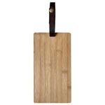 Bamboo Cutting Board With Leatherette Strap -  