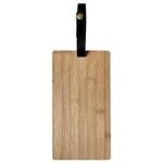 Bamboo Cutting Board With Leatherette Strap -  