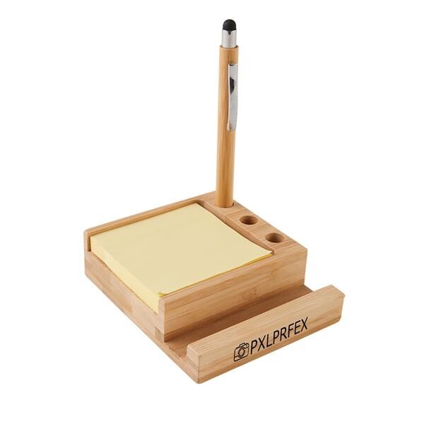 Main Product Image for Bamboo Desk Organizer With Phone Holder