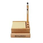 Bamboo Desk Organizer with Phone Holder -  