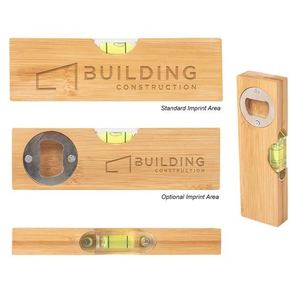 Main Product Image for Bamboo Level With Bottle Opener