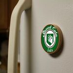 Bamboo Magnetic Bottle Opener, Full Color Digital -  