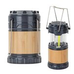 Bamboo Pop-Up Lantern With Speaker - Charcoal