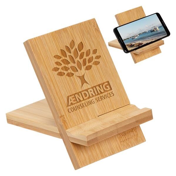 Main Product Image for Bamboo Portable Phone Stand