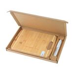 Bamboo Sharpen-It Cutting Board W/ Knife Gift Box Set