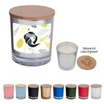 Bamboo Soy Candle With Full Color Label - Black