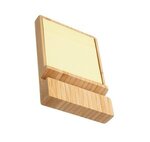 Bamboo Sticky Note Dispenser with Phone Holder - Bamboo