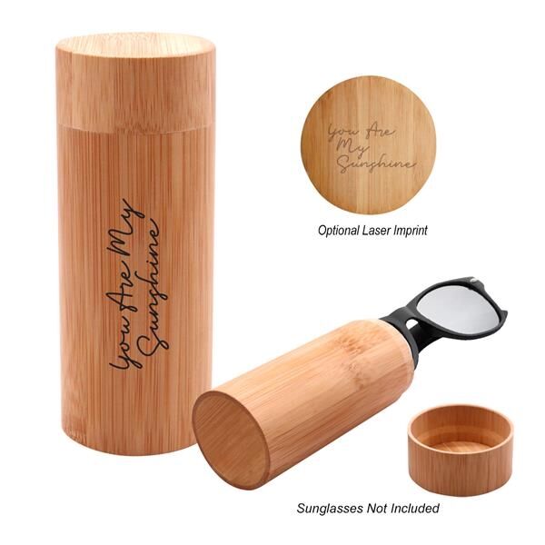 Main Product Image for Custom Printed Bamboo Sunglass Case