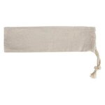 Bamboo Toothbrush In Cotton Pouch - Natural