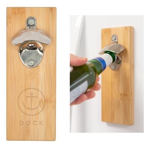 Main Product Image for Bamboo Wall Mounted Bottle Opener