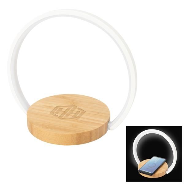 Main Product Image for Bamboo Wireless Charger Night Light
