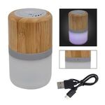 Bamboo Wireless Light Up Speaker -  