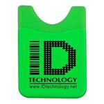 Banker Soft Silicone Cell Phone Wallet - Lime