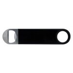 Bartenders Vinyl Bottle Opener - Full Color - Black