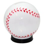 Baseball Coin Bank - White