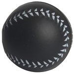 Baseball Squeezies(R) Stress Reliever - Black