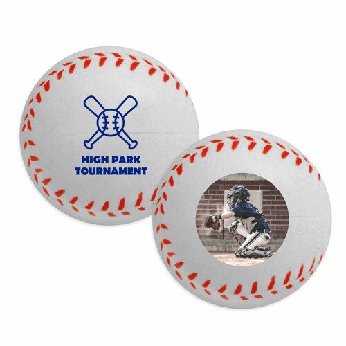 Main Product Image for Imprinted Baseball Squishy Squeeze Memory Foam Stress Reliever