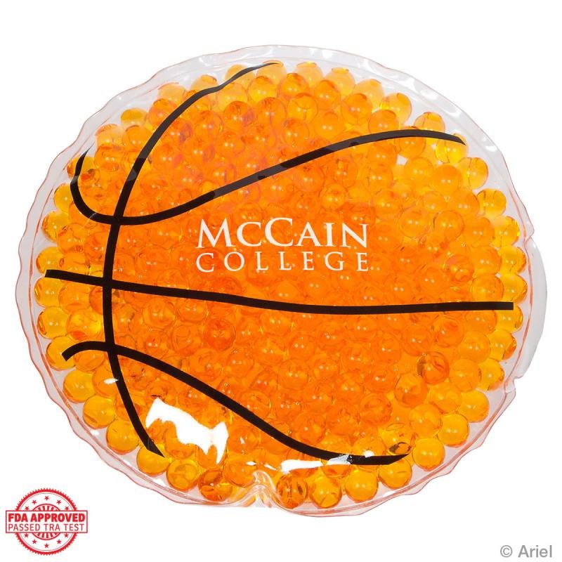 Main Product Image for Imprinted Basketball Aqua Pearls Hot and Cold Pack
